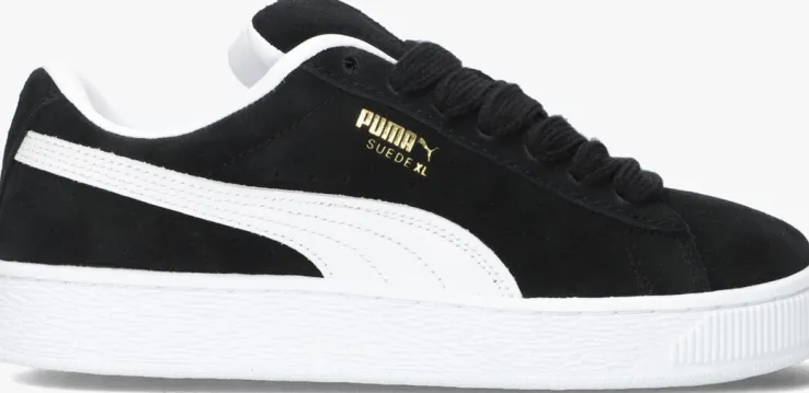 zwarte puma lage sneakers suede xl