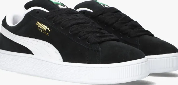 zwarte puma lage sneakers suede xl