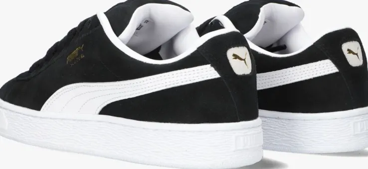zwarte puma lage sneakers suede xl