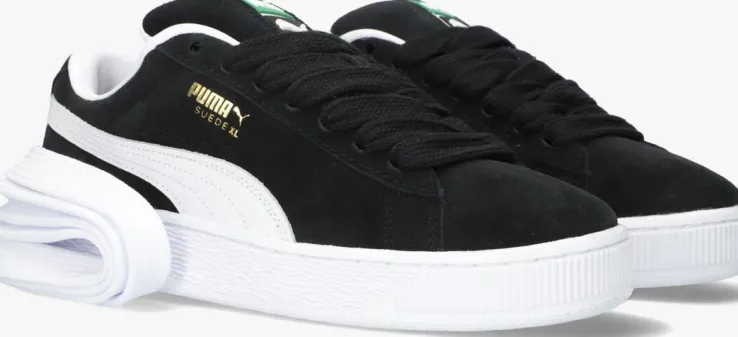 zwarte puma lage sneakers suede xl