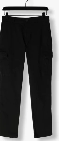 zwarte pure path cargobroeken garment dye cargo pants