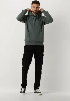 zwarte pure path cargobroeken garment dye cargo pants