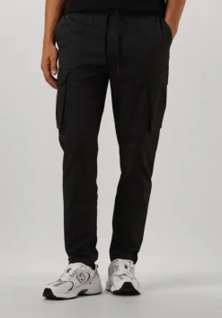 zwarte pure path cargobroeken regular fit pants cargo501