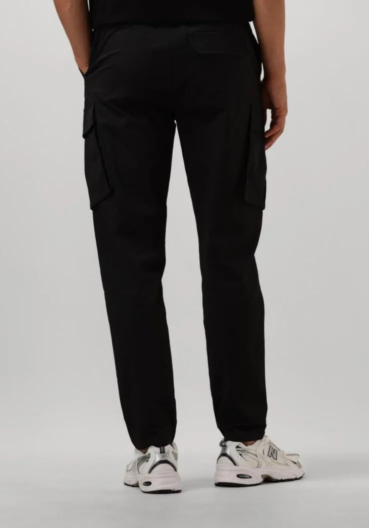 zwarte pure path cargobroeken regular fit pants cargo501
