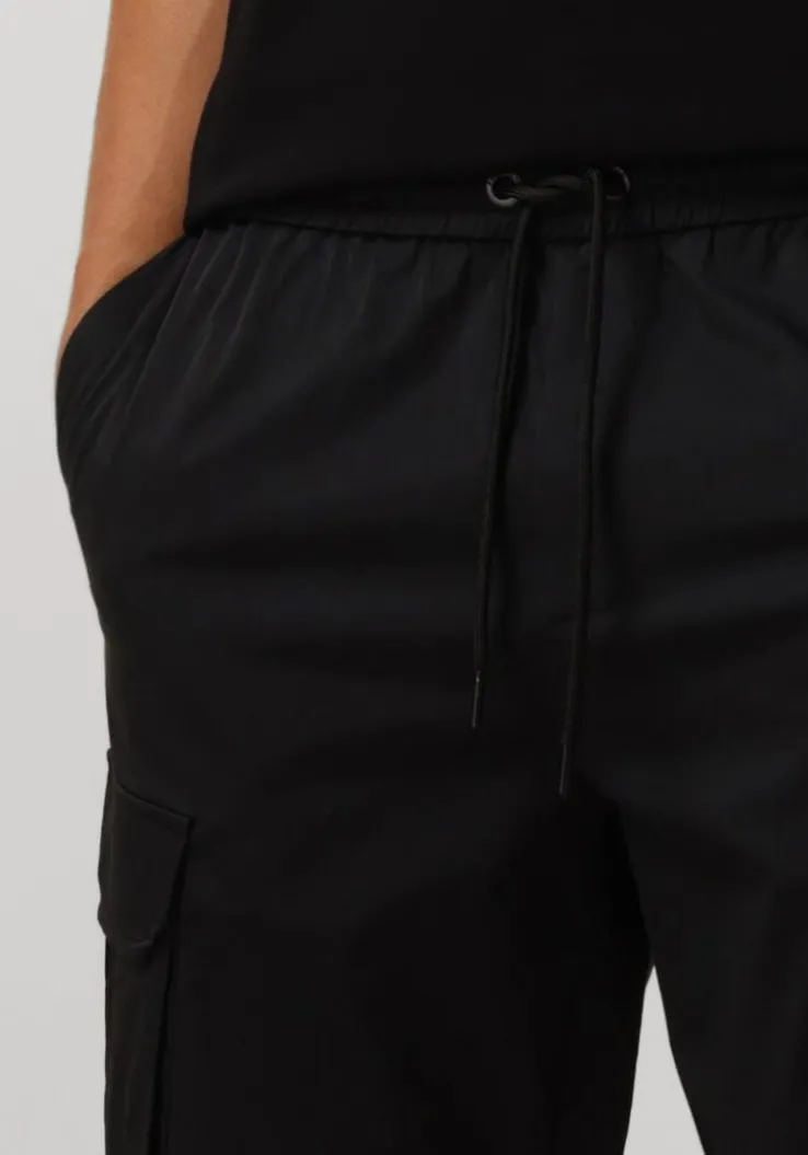 zwarte pure path cargobroeken regular fit pants cargo501
