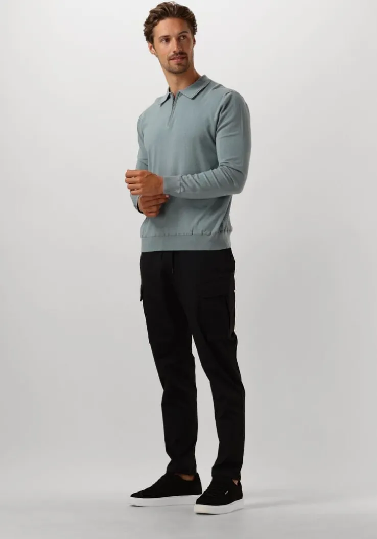 zwarte pure path cargobroeken regular fit pants cargo501