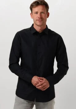zwarte pure path casual overhemd essential casual shirt