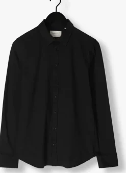 zwarte pure path casual overhemd jersey basis shirt