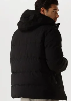 zwarte pure path gewatteerde jas regular fit jackets padded404