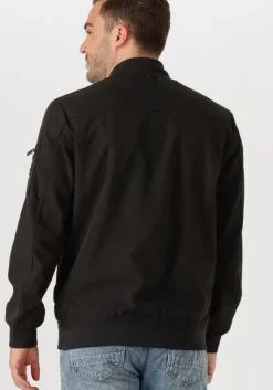 zwarte pure path gewatteerde jas regular fit padded jackets