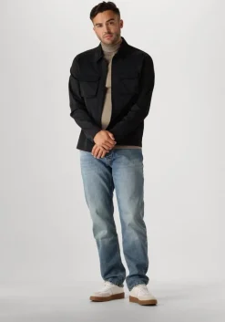 zwarte pure path overshirt regular fit shirts over204