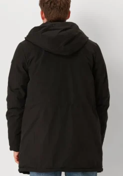 zwarte pure path parka's regular fit jackets parka