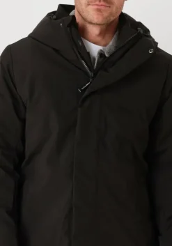 zwarte pure path parka's regular fit jackets parka