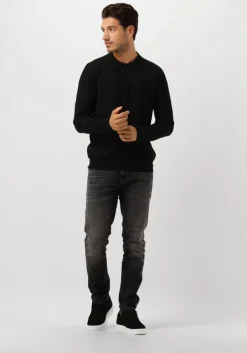 zwarte pure path polo regular fit knitwear polo806