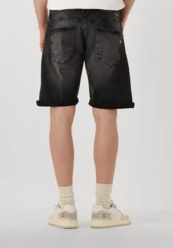 zwarte pure path shorts the miles slim fit denim shorts