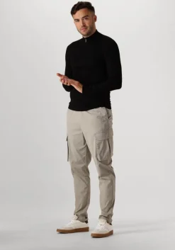 zwarte pure path trui essential knitwear halfzip sweater