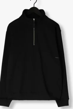 zwarte pure path trui loose fit sweaters halfzip319