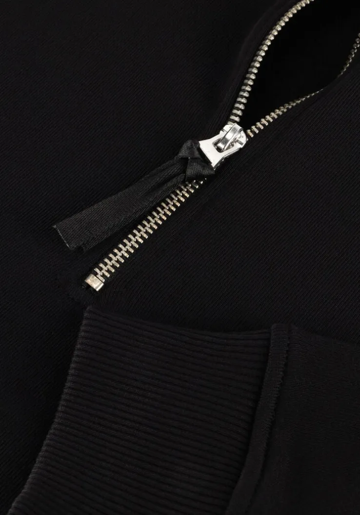 zwarte pure path trui loose fit sweaters halfzip319