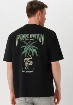 zwarte pure path t-shirt loose fit crewneck ss t-shirts