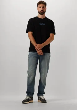 zwarte pure path t-shirt loose fit t-shirts crewneck ss112