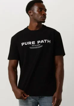 zwarte pure path t-shirt tshirt with front print