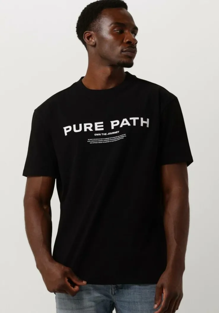 zwarte pure path t-shirt tshirt with front print