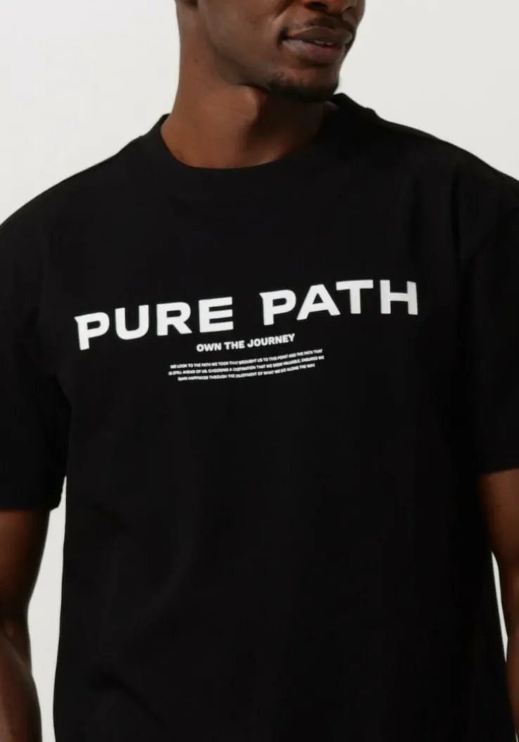 zwarte pure path t-shirt tshirt with front print