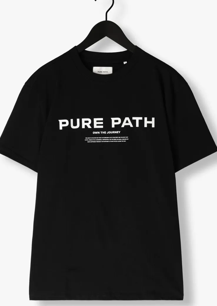 zwarte pure path t-shirt tshirt with front print