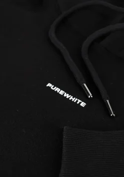 zwarte purewhite sweater pure logo hoodie
