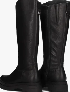 zwarte red-rag boots 74504