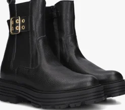 zwarte red-rag chelsea boots 12510