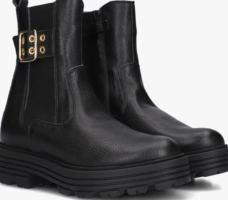 zwarte red-rag chelsea boots 12510