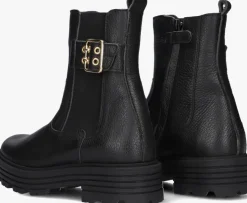 zwarte red-rag chelsea boots 12510