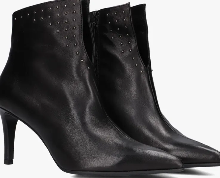 zwarte red-rag enkellaarsjes 78576