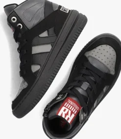 zwarte red-rag hoge sneaker 13785
