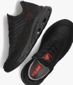 zwarte red-rag lage sneakers 13801