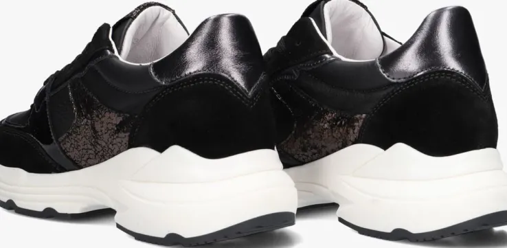 zwarte red-rag lage sneakers 71408