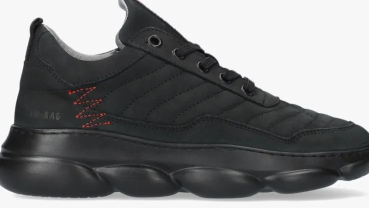 zwarte red-rag lage sneakers 13541