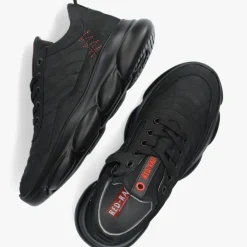 zwarte red-rag lage sneakers 13541