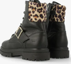 zwarte red-rag veterboots 11268