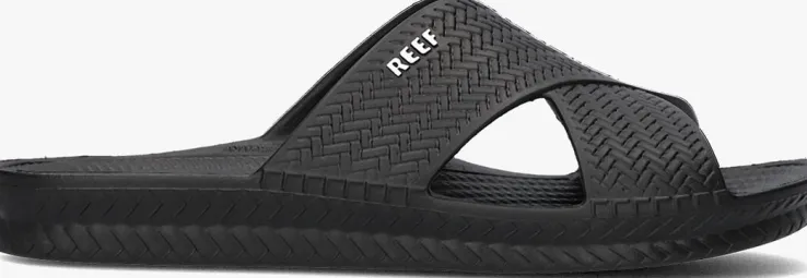 zwarte reef slippers water x slide