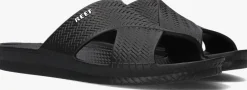 zwarte reef slippers water x slide