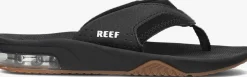 zwarte reef teenslippers fanning kids