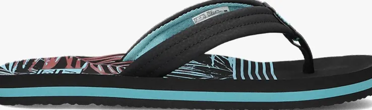 zwarte reef teenslippers ahi