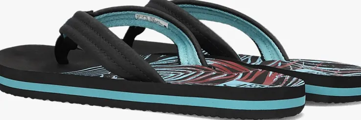 zwarte reef teenslippers ahi