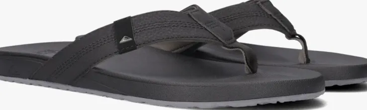 zwarte reef teenslippers cushion bounce phantom