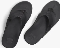 zwarte reef teenslippers cushion bounce phantom