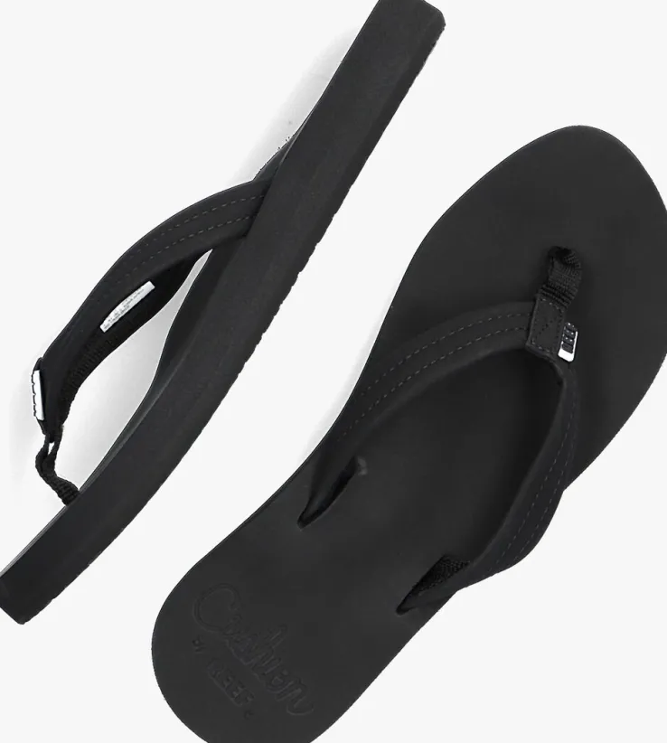 zwarte reef teenslippers cushion breeze