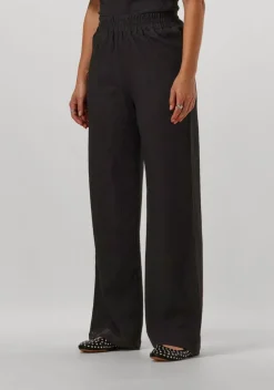 zwarte refined department wijde broek nova