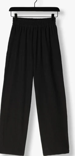 zwarte refined department wijde broek nova